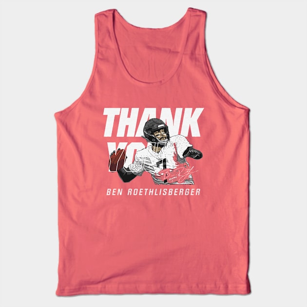 Ben Roethlisberger Pittsburgh Thank You Tank Top by MASTER_SHAOLIN